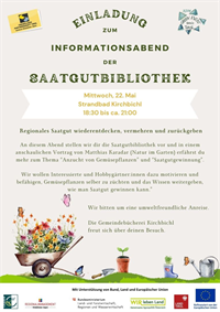 Einladung Saatgutbibliothek Kirchbichl